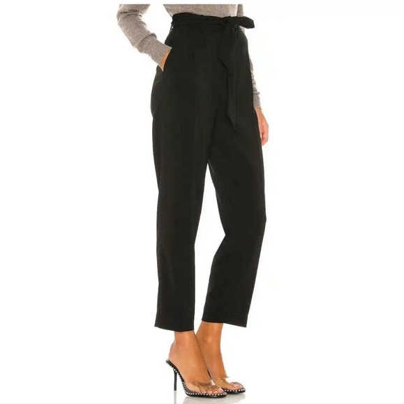 Brochu Walker The Andrei Belted Pant in Black Size Small NWOT - Picture 3 of 11
